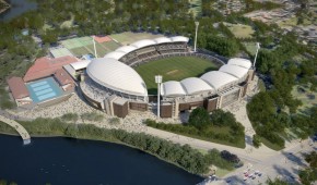 Adelaide Oval : Vue aérienne