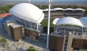 Adelaide Oval : Vue aérienne