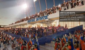 Albertsons Stadium - Rénovation 2020 - club seats