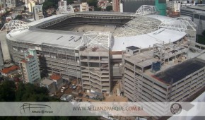 Allianz Parque : Etatdes travaux au 4 Avril 2014 - Copyright allianzparque.com.br