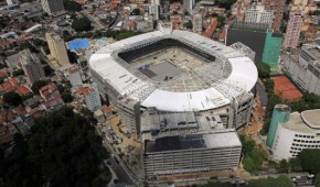 Allianz Parque : Vue aérienne lors des travaux