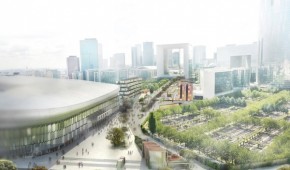 Arena Nanterre La Défense : Vue sur les jardins de l'Arche