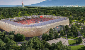 Balgarska Armiya Stadion - Vue aérienne - projet avril 2023