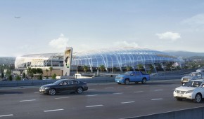 Banc of California Stadium - Depuis l'autoroute