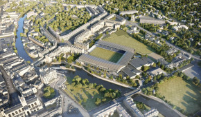 Bath Rugby Stadium - Vue aérienne