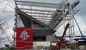 BMO Field - Chantier rénovation avril 2016 - copyright OStadium.com