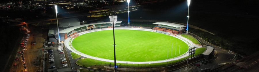 Pelouse du club australien de footy des Lions de Brisbane