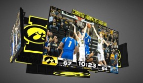 Carver–Hawkeye Arena - Panneau d'affichage version 2016