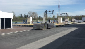 Circuit Gilles-Villeneuve - Préparatifs 2018 - paddocks en chantier - copyright OStadium.com