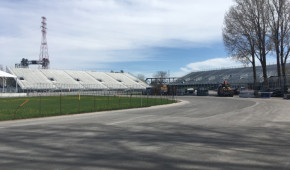 Circuit Gilles-Villeneuve - Préparatifs 2018 - virage Senna - copyright OStadium.com