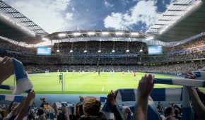 City of Manchester Stadium : Vue intérieure de la rénovation