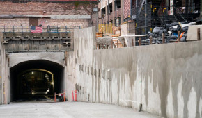 Climate Pledge Arena - Entrée du tunnel - février 2021