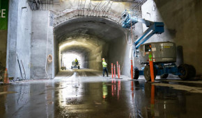 Climate Pledge Arena - Intérieur du tunnel - février 2021