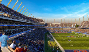 David Booth Kansas Memorial Stadium - Tribune du projet - août 2023
