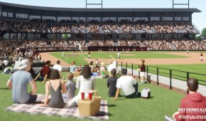 Dudy Noble Field at Polk-Dement Stadium - Projet RF Berm - copyright Populous