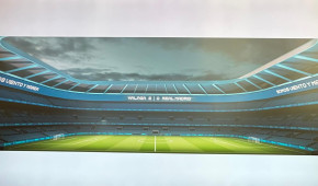 Estadio La Rosaleda - Vue du terrain - projet avril 2023