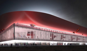 Estadio Reyno de Navarra - Proposition Muro Rojo