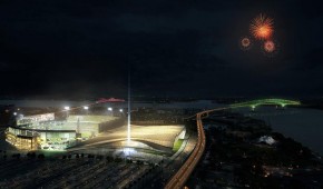 EverBank Field - Vue aérienne du projet de nuit