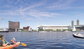 Everett Stadium - Vue de la rivière - copyright New England Revolution