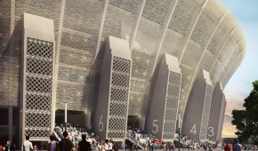 Ferenc-Puskás Stadion : Façade du futur projet