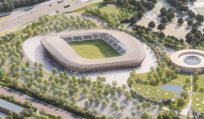 Forest Green Eco Park Stadium - Vue aérienne - Projet janvier 2022