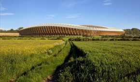 Forest Green Eco Park Stadium - Vue d'ensemble du projet - copyright Reuters