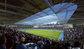 Fossetts Farm Stadium - Terrain - copyright Populous