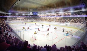 Future patinoire d'Angers - Intérieur de la patinoire compétition - copyright Chabanne Architecture