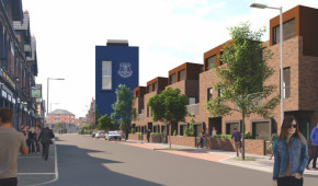 Goodison Park - Vue de la rue de l'après