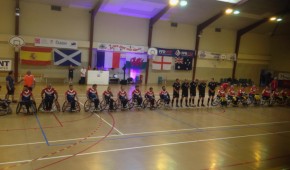 Gymnase Segusino - France-Galles lors de la Coupe du Monde Rugby XIII Fauteuil 2017 - copyright OStadium.com