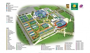 Indian Wells Tennis Garden : Plan du complexe