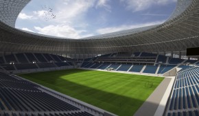 Ion Oblemenco Stadium  - Vue intérieure du projet - copyright dico si tiganas