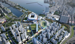 Kai Tak Sports Park - Vue aérienne - décembre 2020