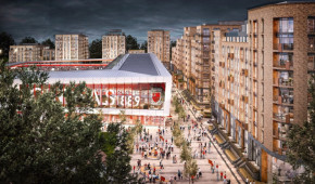 Kingfield Stadium - Vue de la rue du projet