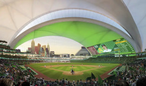 Las Vegas Ballpark for A's - Vue du terrain - mars 2024