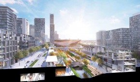 LeBreton Flats Arena - Coupe pour les transports et réaménagement du quartier