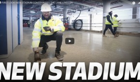 Ledley King dans les coursives du futur stade