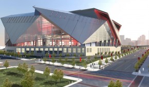 Mercedes-Benz Stadium : Vue extérieure du stade