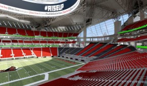 Mercedes-Benz Stadium : Vue intérieure