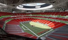 Mercedes-Benz Stadium : Vue intérieure