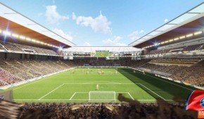 Nashville MLS Stadium - Vue du terrain - copyright HOK