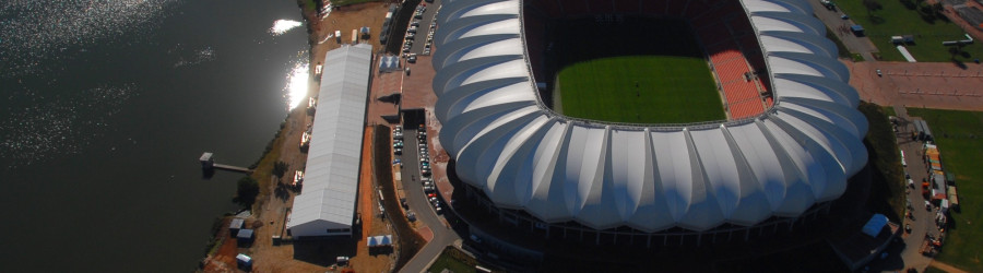 Stade de rugby et de football à Port-Elizabeth, en Afrique du Sud