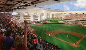 New Arlington Ballpark - Vue du terrain