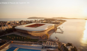 Nouveau Mayol - Vue le soir - copyright RC Toulon