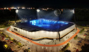 Nová Všesportovní stadion - Vue aérienne de nuit