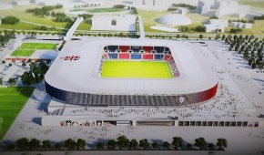 Nuevo Stadio Sant'Elia - Vue aérienne du projet