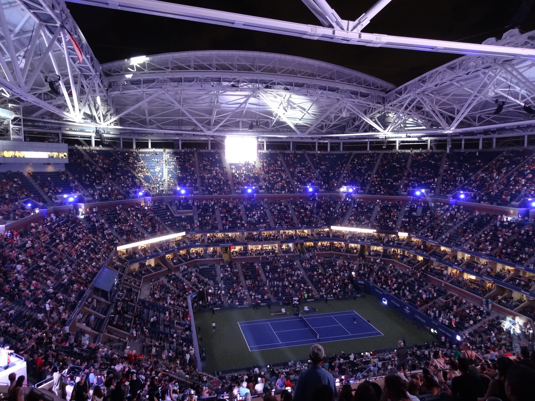 <p>Le court Arthur Ashe de Night Session.</p>