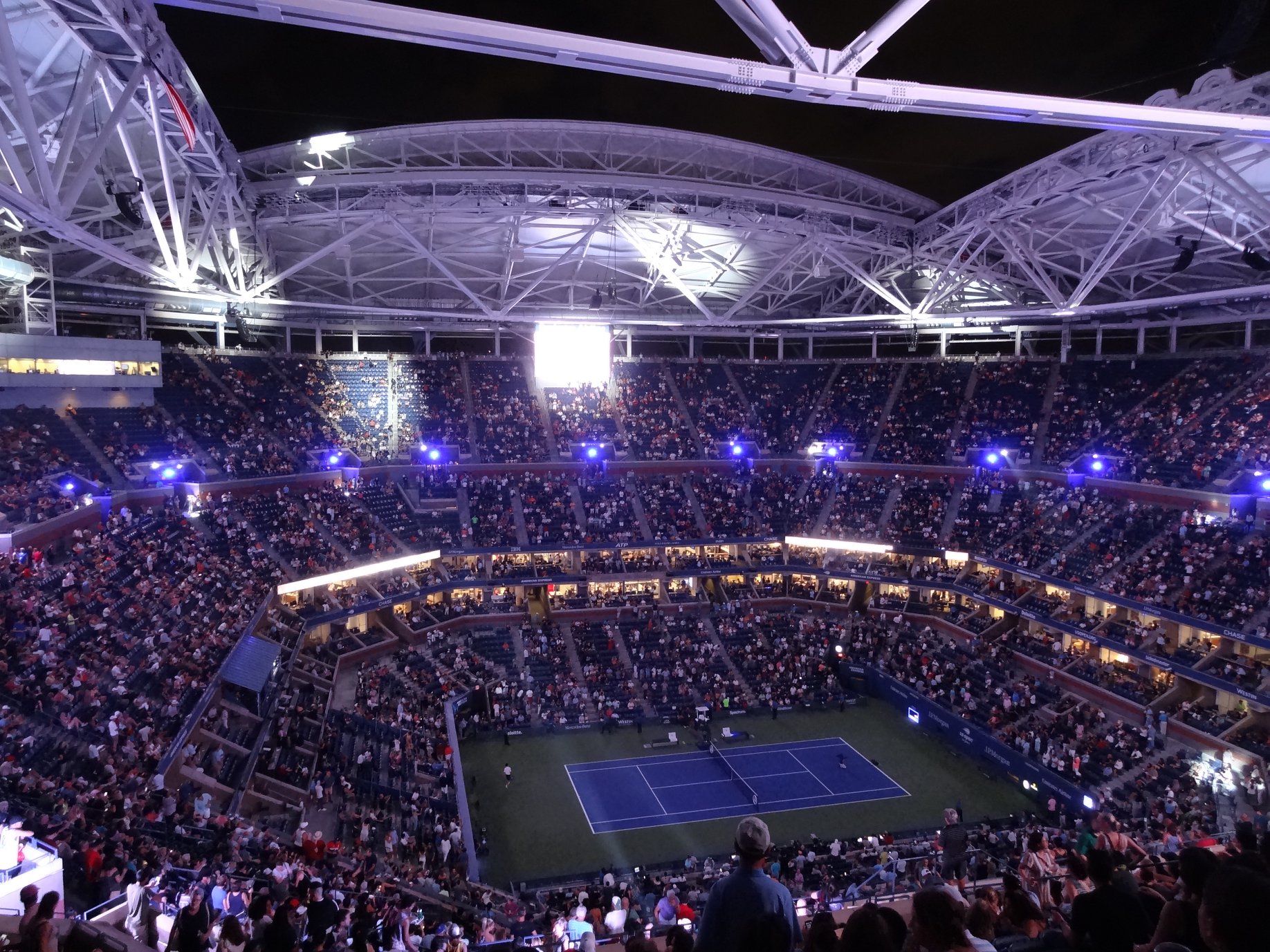 <p>Le court Arthur Ashe de Night Session.</p>
