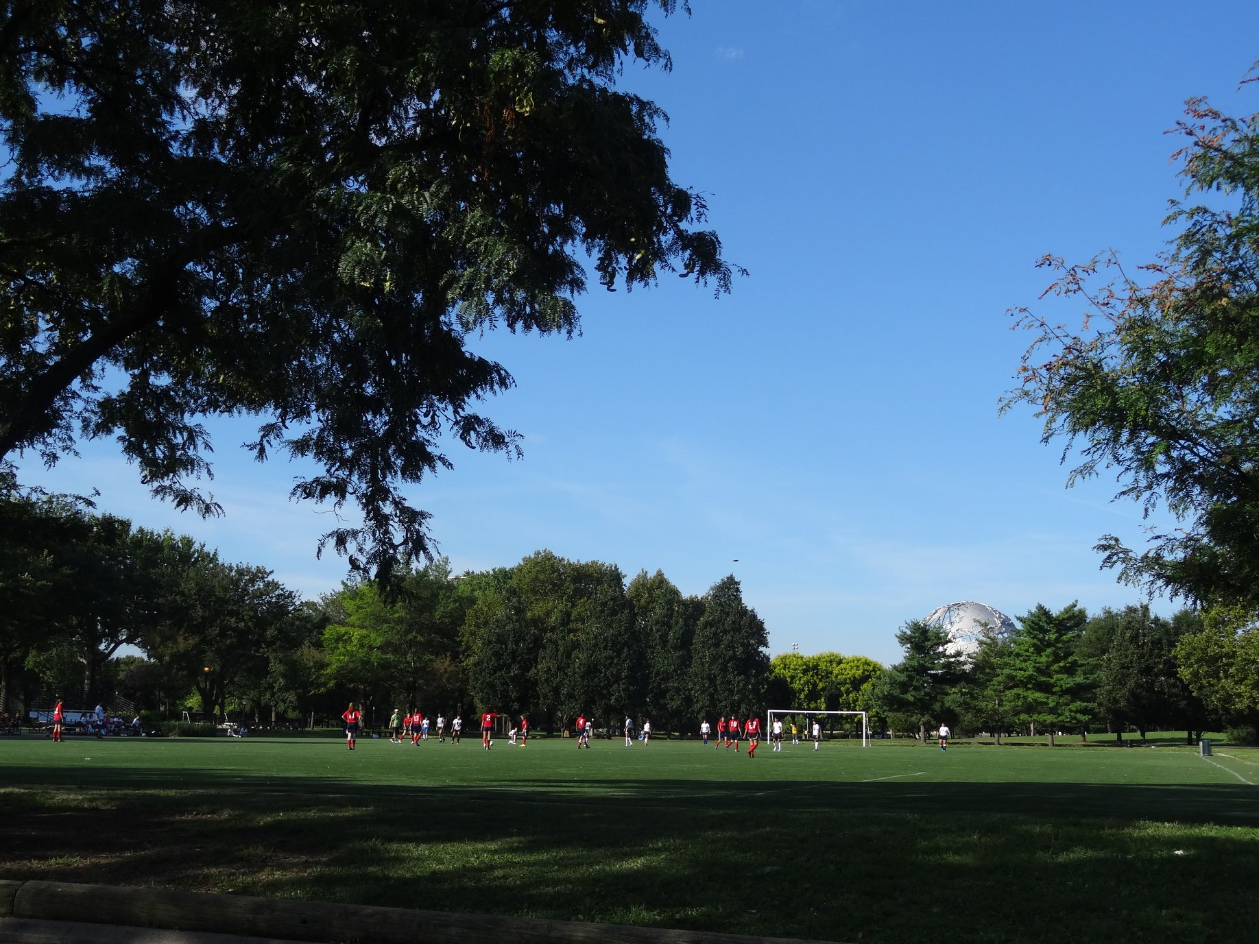 <p>Le parc de Flushing à côté du complexe sportif de l'US Open.</p>
