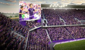 Orlando City Soccer Stadium : Vue du terrain